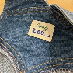 Buddy Lee オーバーオール デニム　ブルー  90 難ありの画像