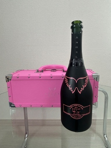 7月8日まで】【ANGEL CHAMPAGNE空ボトル＆専用ピンクケース