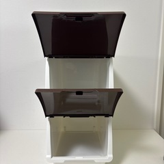 ニトリ Nフラッテ ハーフサイズ　収納ケース 2個 mw0462の画像