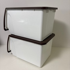 ニトリ Nフラッテ ハーフサイズ　収納ケース 2個 mw0462の画像