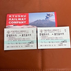 鹿児島⇔福岡　　新幹線チケットの画像