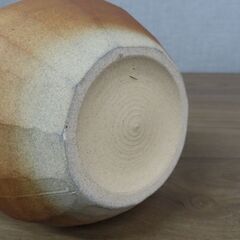 陶芸品 細身の花瓶 ★面取りデザイン★ 和モダンの画像