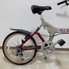 中古美品★TSUNODA ツノダ　折りたたみ自転車 YL4H006344 TU040400369の画像