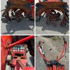 ヤンマー　一輪管理機　PST６０フラミンゴ　GA160 最大5.8馬力　正転逆転付　土寄せ　歩行型　農機具　移動輪付の画像