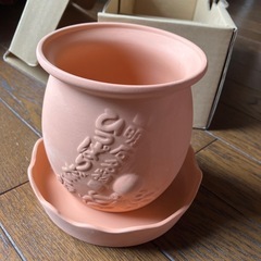 ひっぱりだこ飯テラコッタ植木鉢3〜4号の画像