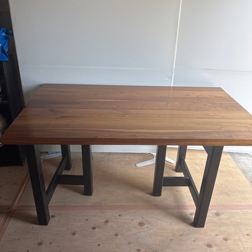 お取引終了しました。モンキーポッド一枚板 ダイニングテーブル 4人木製テーブル中古品