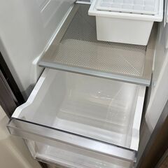 地域限定送料無料　超美品【 AQUA 】アクア 475L 4ドア 大型冷凍冷蔵庫 旬鮮野菜ルーム 大容量フリーザー タッチパネル AQR-SBS48Kの画像