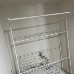 洗濯機ラック　伸縮の画像
