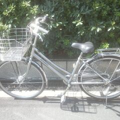 整備済み中古自転車　26インチ　税別￥15.800-　LEDオートライト　内装３段　マッハブラック707の画像