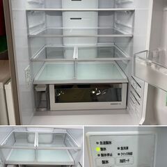 地域限定送料無料　極上美品【 HITACHI 】日立 470L 5ドア 冷凍冷蔵庫 まるごとチルド クイック冷却 新鮮スリープ野菜室 自動製氷機 R-HWS47Sの画像