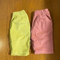 韓国子供服　ハーフパンツ２着セット　120 美品の画像