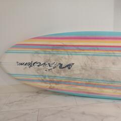 コストコ　Wavestorm サーフボード ファンボード カラフルストライプの画像