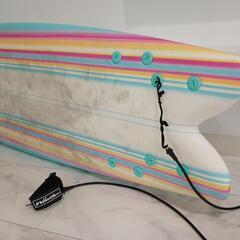 コストコ　Wavestorm サーフボード ファンボード カラフルストライプの画像