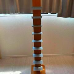 超美品　AUX　オークス　L52NA　ブックタワー　ハイタイプ　9段　ナチュラル　本棚の画像