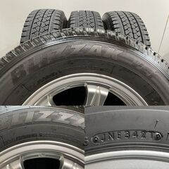 BS BLIZZAK VL1 195/80R15 107/105L LT スタッドレス Weds ウェッズ キーラー 15インチ 6.5J6HPCD139.7+28 ハイエース等　(MTR412)クレジットカード QRコード決済可能の画像