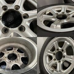 BS BLIZZAK VL1 195/80R15 107/105L LT スタッドレス Weds ウェッズ キーラー 15インチ 6.5J6HPCD139.7+28 ハイエース等　(MTR412)クレジットカード QRコード決済可能の画像