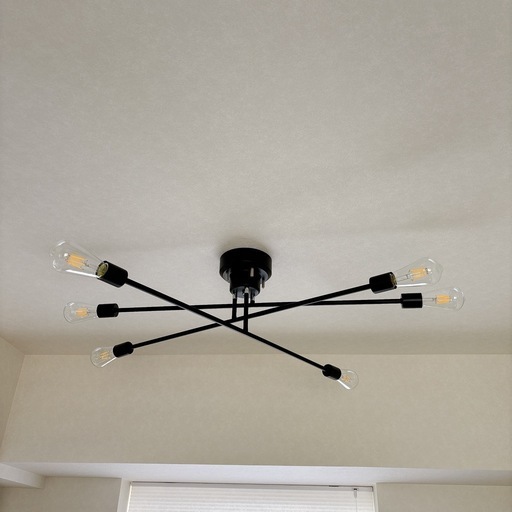 美品】シーリングライト LED電球6個付き