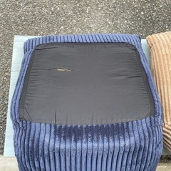 コンパクト座椅子 ネイビーの画像