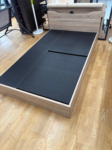 N1043★引出し付きセミダブルベッド★セミダブルベッド★ベッド★幅1200mm