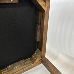 新品未使用 激安チェアー 天然木 布座面 ブラウン ダークブラウン 茶 グリーン 緑 物件 コントラクトの画像