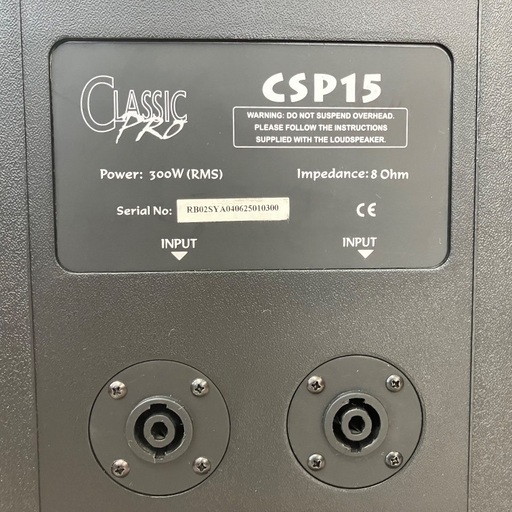 CLASSIC PRO CSP15 (300 W / 8 OHM) 超美品！　動作品
