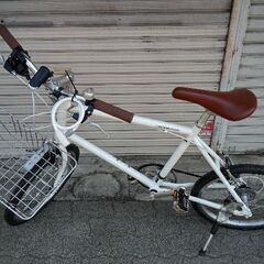 WEEKEND BIKES[ウィークエンドバイクス]20吋 ミニベロ(小径車) アルミ/7speed/パールホワイトの画像
