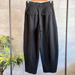 GU ブラッシュドジャージーコクーンパンツ　S ブラック　黒　秋冬　無の画像