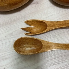 19【未使用】木製サラダボウルセットの画像