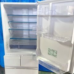 高年式!2023年製! MITSUBISHI/三菱電機 5ドア 451L ノンフロン冷蔵冷凍庫 MR-MB45J-W 右開き MBシリーズ 中古家電 店頭引取歓迎 R9759の画像