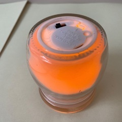 [中古／希少] LEDキャンドルライト-ORANGE（ガラス瓶入り）の画像
