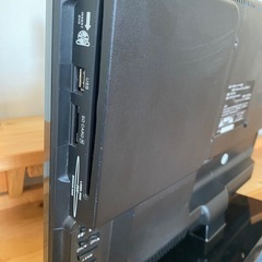 19型テレビ・DVD内蔵、USB、SDカードの画像