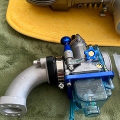  フィンフィンシリンダヘッド150ccハイカムプチチューニングエンジン4速セル無モンキーゴリラカブダックスシャリーグロムハンターカブpwk26キャブレターの画像