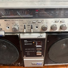 『昭和レトロ』AIWA J77 FM/AMステレオラジオカセットレコーダーの画像