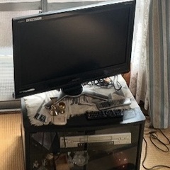 テレビ　2008年　テレビ台、プレーヤーセット