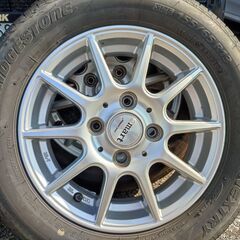 軽トラ・軽自動車用 155/65R13 ブリジストン NEXTRY　7～８分山 PCD100の画像