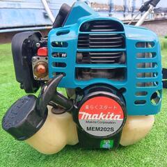 makitaマキタMEM202S軽量エンジン刈払機草刈機【整備済】チップソー新品🎶両手ハンドル農業機械コンパクトの画像