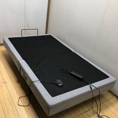 [シングル][幅97]ヤマダオリジナル 音声コントロール電動リクライニングベッドフレーム 「アシステック1プラス」 2モーター グレー 　【糸島市内 送料無料】250707-12の画像