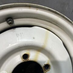SUZUKI スズキ SJ10 ジムニー 純正ホイール 純正スチールホイール 16インチ 4本 4.5J5HPCD139.7+17 希少 当時物 円盤 ジープ　(MHB548)クレジットカード QRコード決済可能の画像