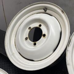 SUZUKI スズキ SJ10 ジムニー 純正ホイール 純正スチールホイール 16インチ 4本 4.5J5HPCD139.7+17 希少 当時物 円盤 ジープ　(MHB548)クレジットカード QRコード決済可能の画像