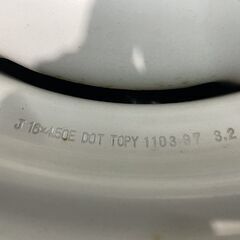 SUZUKI スズキ SJ10 ジムニー 純正ホイール 純正スチールホイール 16インチ 4本 4.5J5HPCD139.7+17 希少 当時物 円盤 ジープ　(MHB548)クレジットカード QRコード決済可能の画像