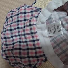日除け付き帽子50cmの画像