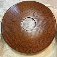 楡　けやき　お茶盆　うるし塗装　天然木の画像