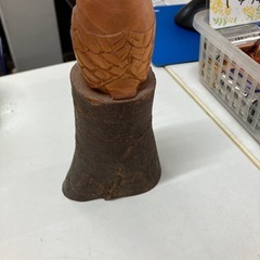 A2507-194 木製フクロウ親子置物 中古の画像