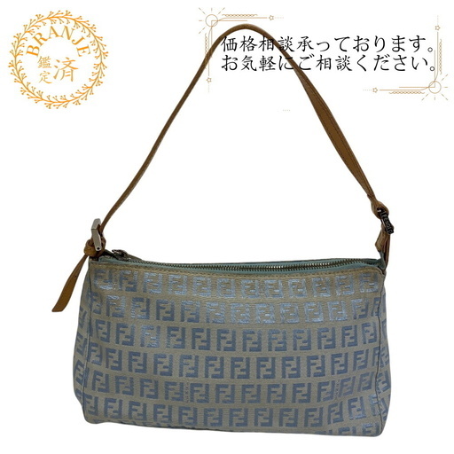 フェンディ FENDI ハンドバッグ ズッキーノ ナイロンキャンバス