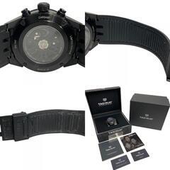 タグホイヤー TAG HEUER 腕時計 カレラ トゥールビヨン クロノグラフ ホイヤー 02T カーボン ファントム 限定500本 自動巻き カーボン チタニウム CAR5A8P ブラックの画像