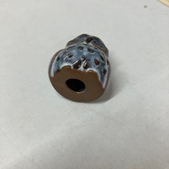 A2507-197 陶器製フクロウ置物 中古の画像
