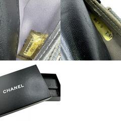 シャネル CHANEL 長財布 カメリア ココマーク 二つ折り長財布 フラップ A82283 ブラックの画像