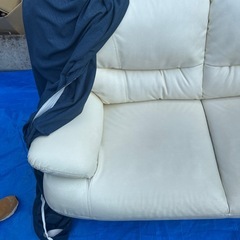 お洒落やソファー 　カバー付きソファー　2Pソファー　高85×横幅×140の画像