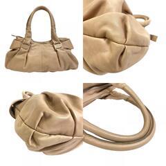 サルヴァトーレフェラガモ Salvatore Ferragamo ハンドバッグ ヴァラ ベージュの画像