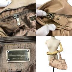 サルヴァトーレフェラガモ Salvatore Ferragamo ハンドバッグ ヴァラ ベージュの画像